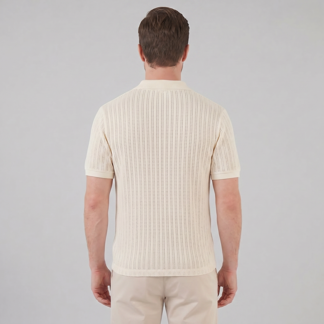 Men's Open Collar Summer Polo Shirt