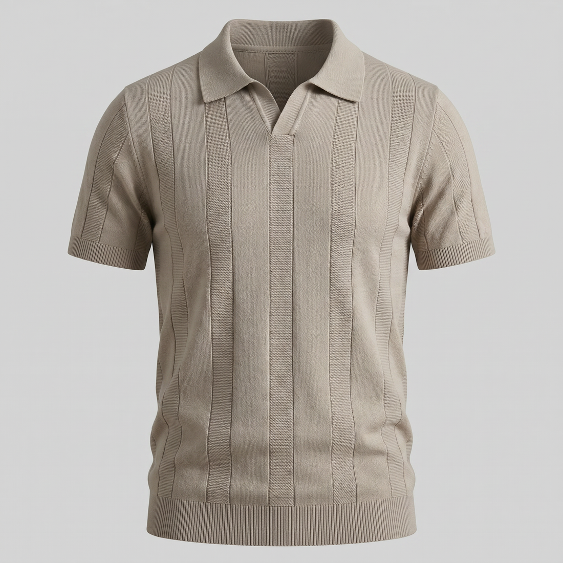 Men's Open Knit Polo Shirt