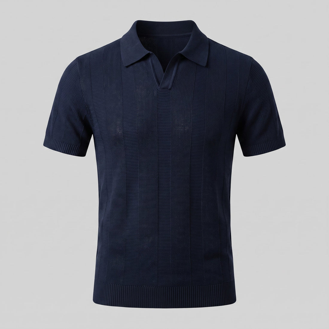 Men's Open Knit Polo Shirt