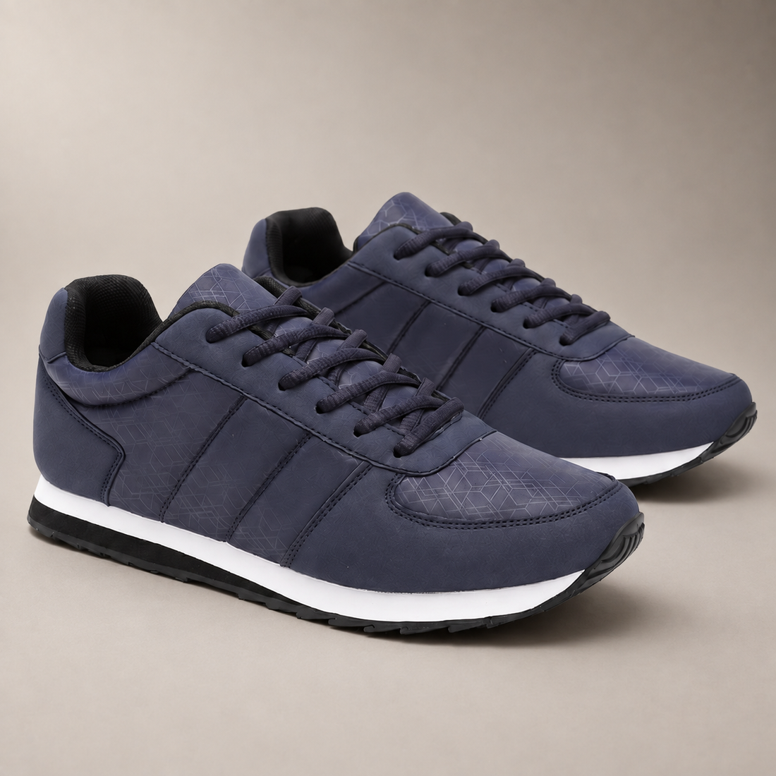 Men's Patterned Low-Top Sneakers
