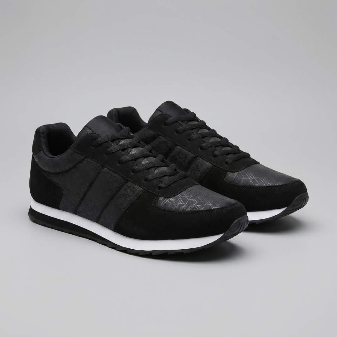 Men's Patterned Low-Top Sneakers