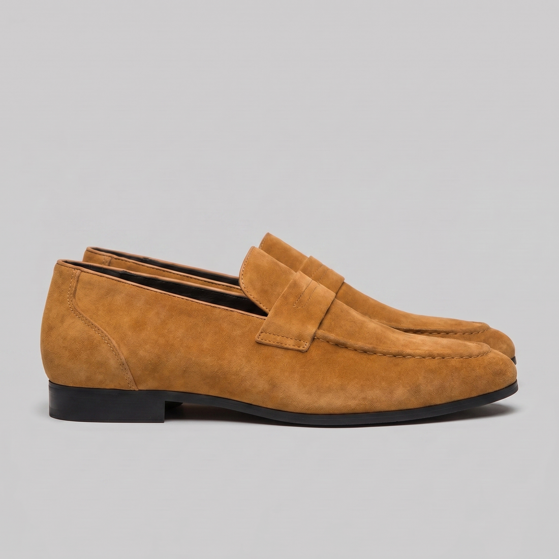 Men's Suede Penny Loafers