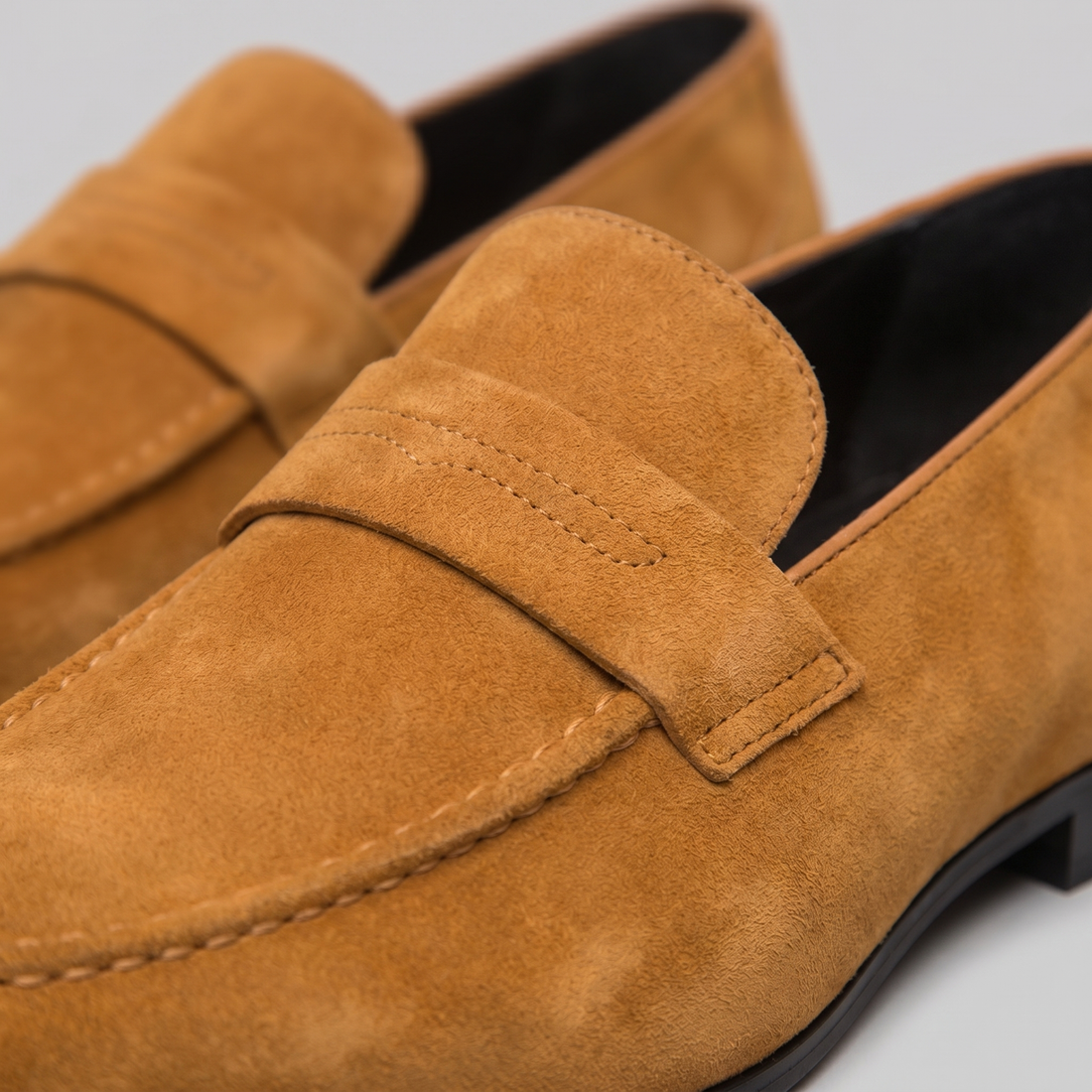 Men's Suede Penny Loafers