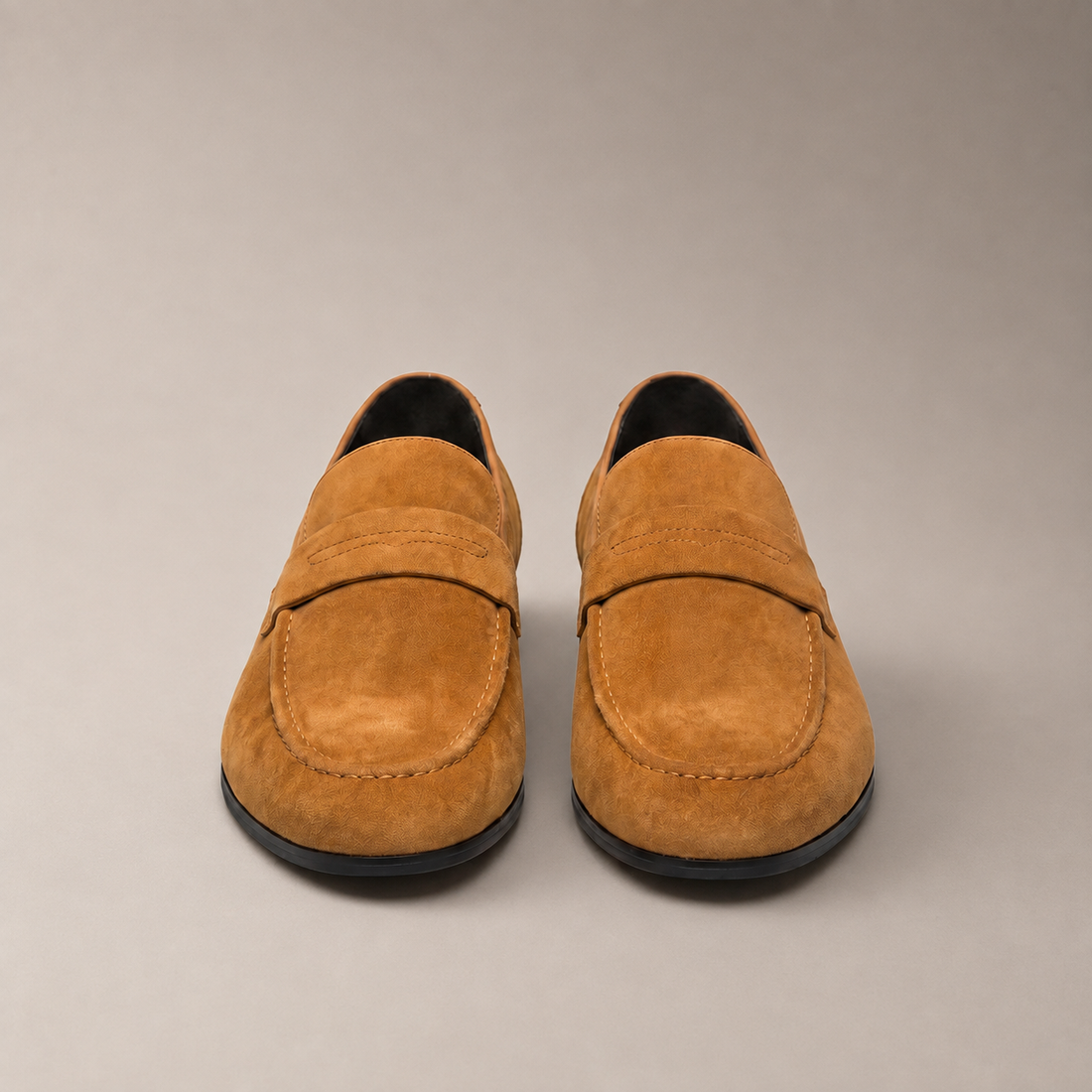 Men's Suede Penny Loafers