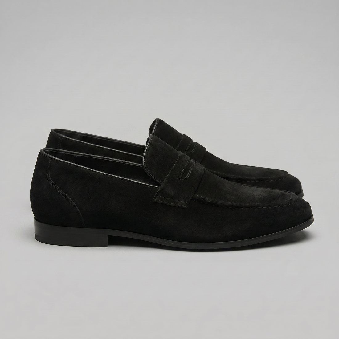 Men's Suede Penny Loafers