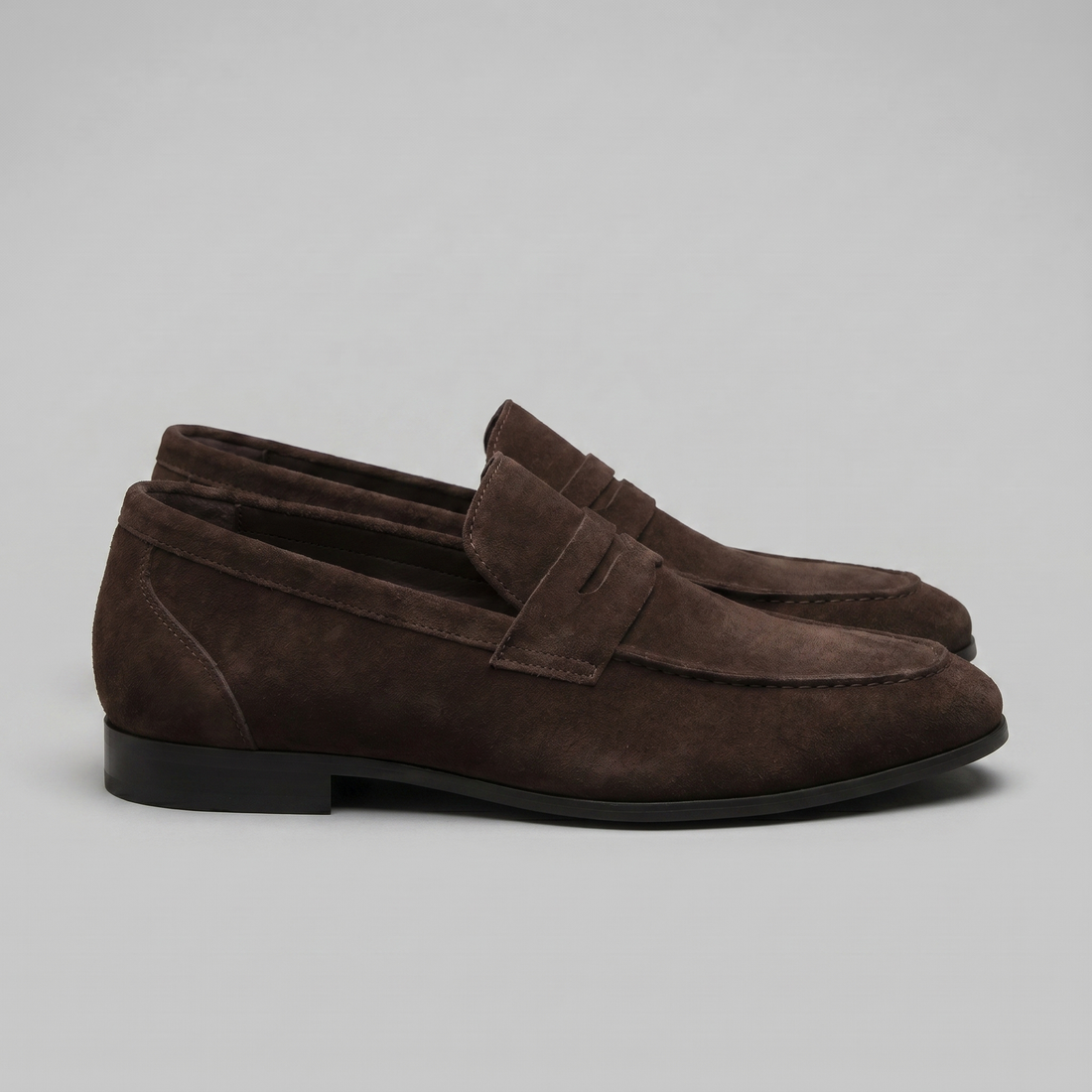 Men's Suede Penny Loafers