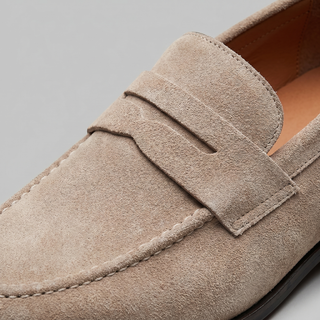 Men's Suede Penny Loafers