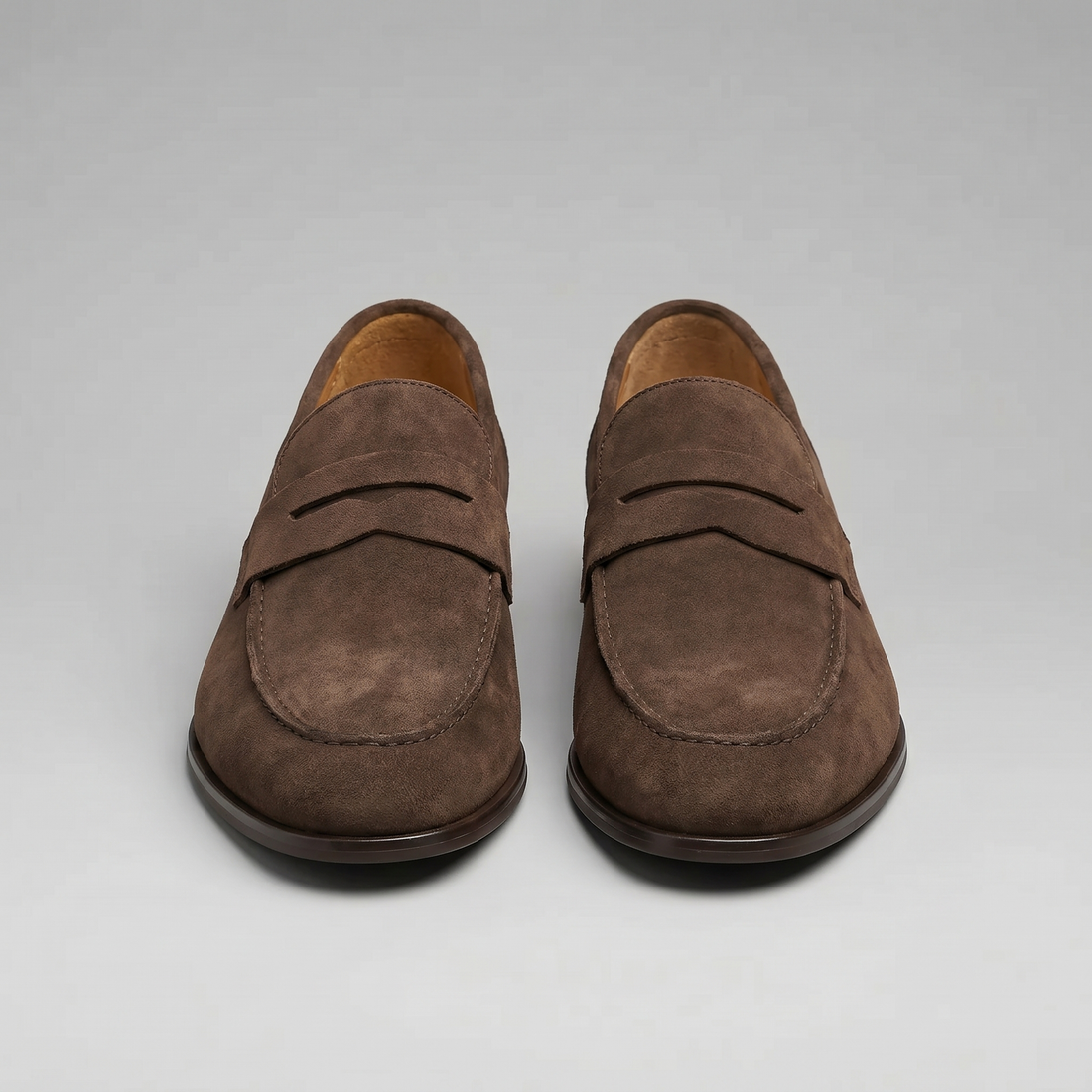 Men's Suede Penny Loafers
