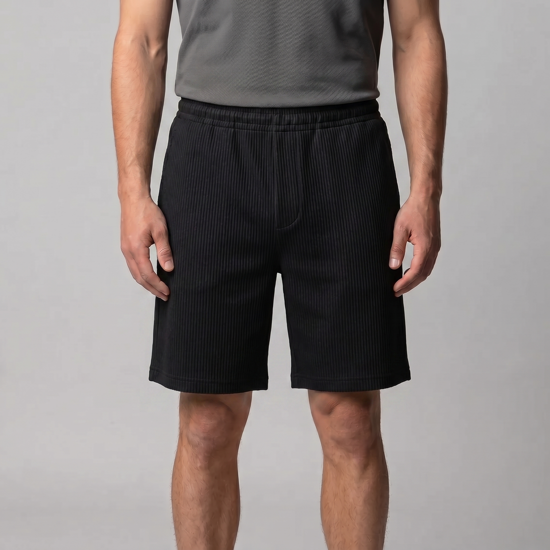 Men's Pleated Relaxed Fit Shorts