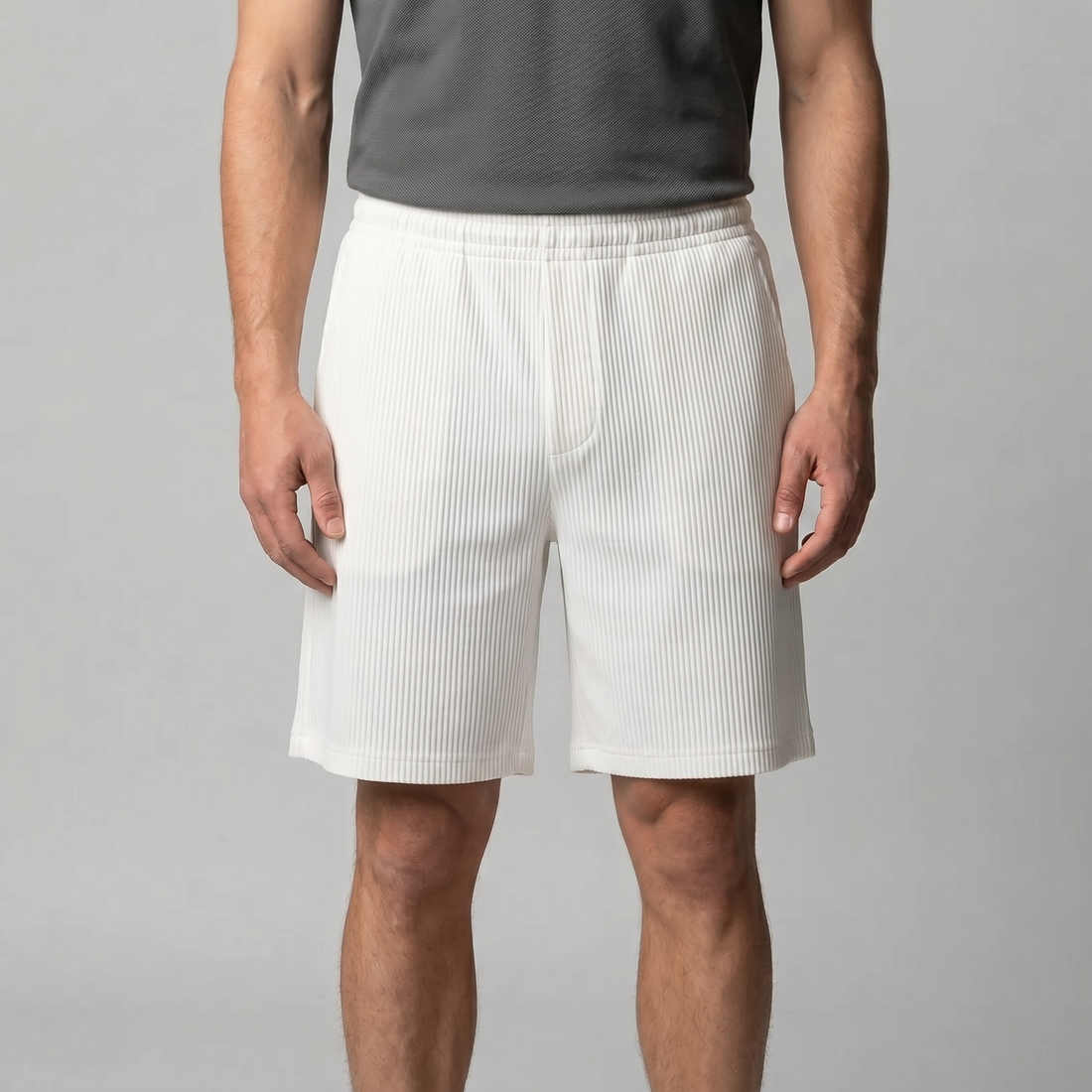 Men's Pleated Relaxed Fit Shorts