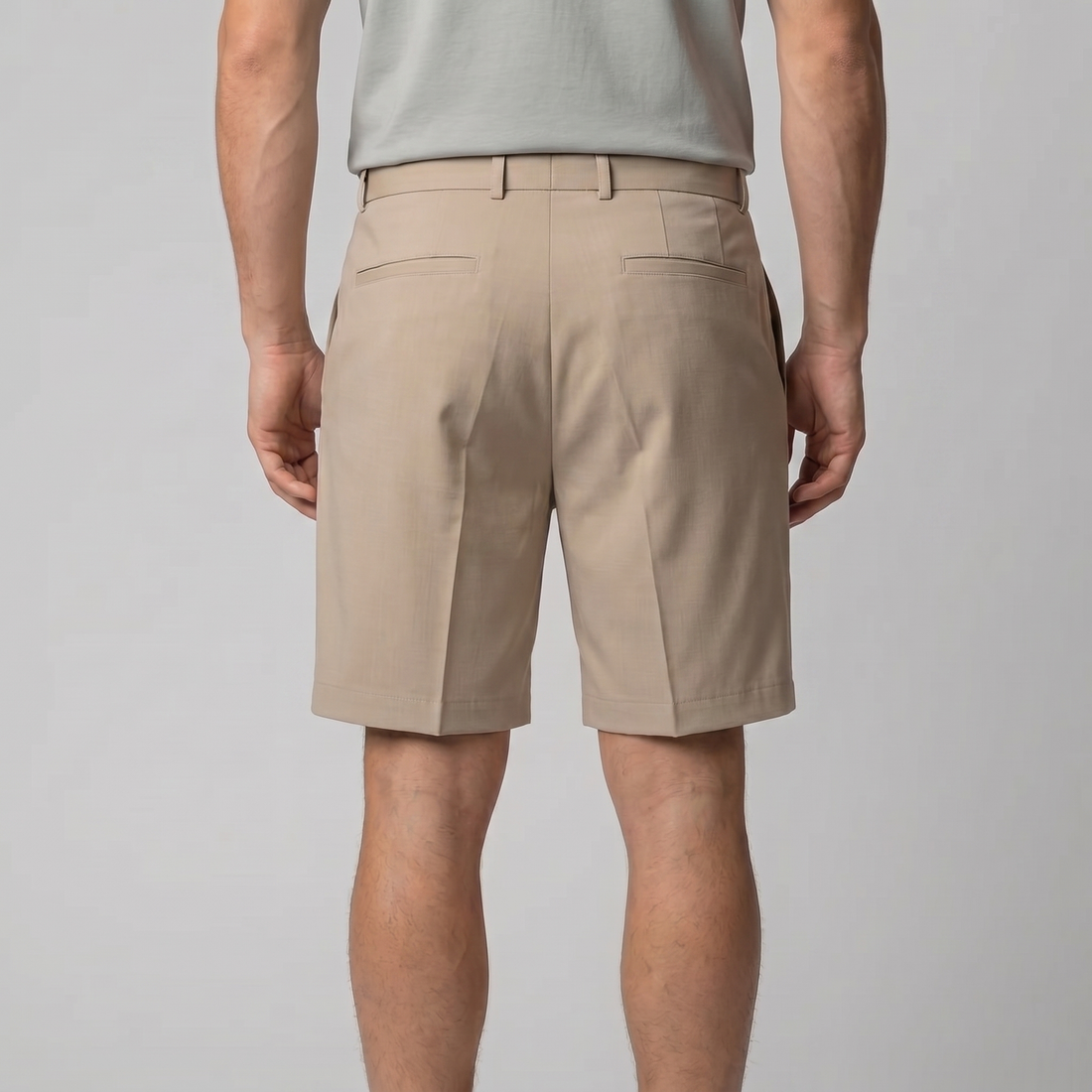 Men's Pleated Tailored Chino Shorts