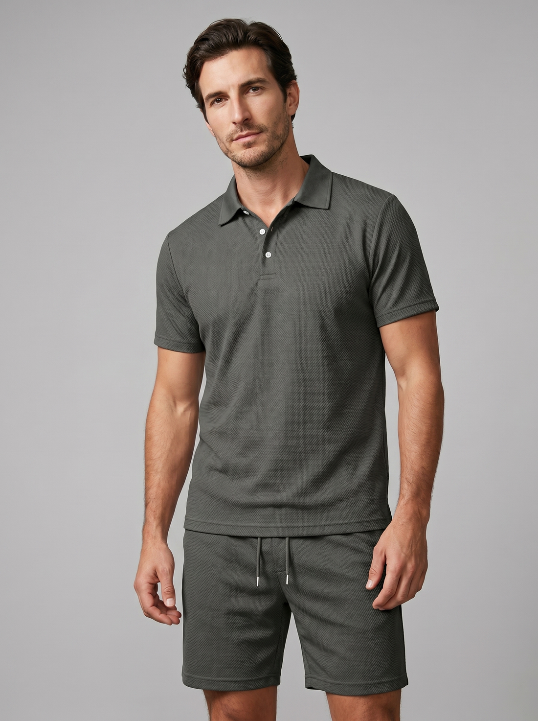 Men's Polo and Shorts Set