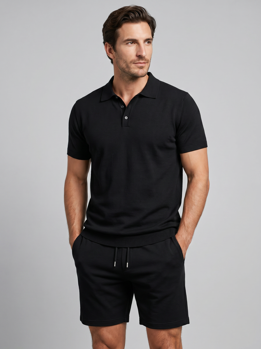 Men's Polo and Shorts Set