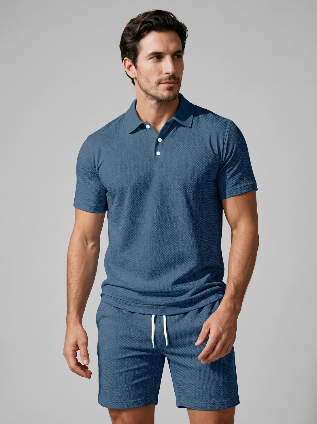 Men's Polo and Shorts Set