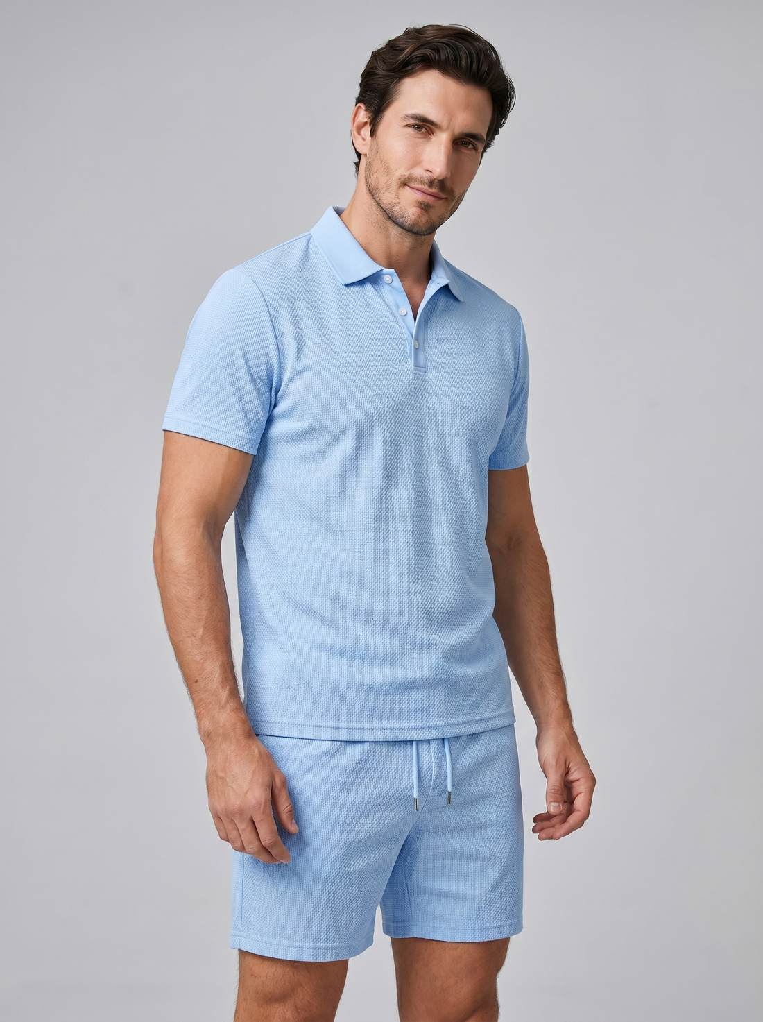 Men's Polo and Shorts Set