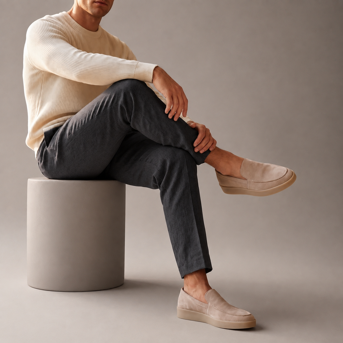 Men's Suede Slip-On Loafers