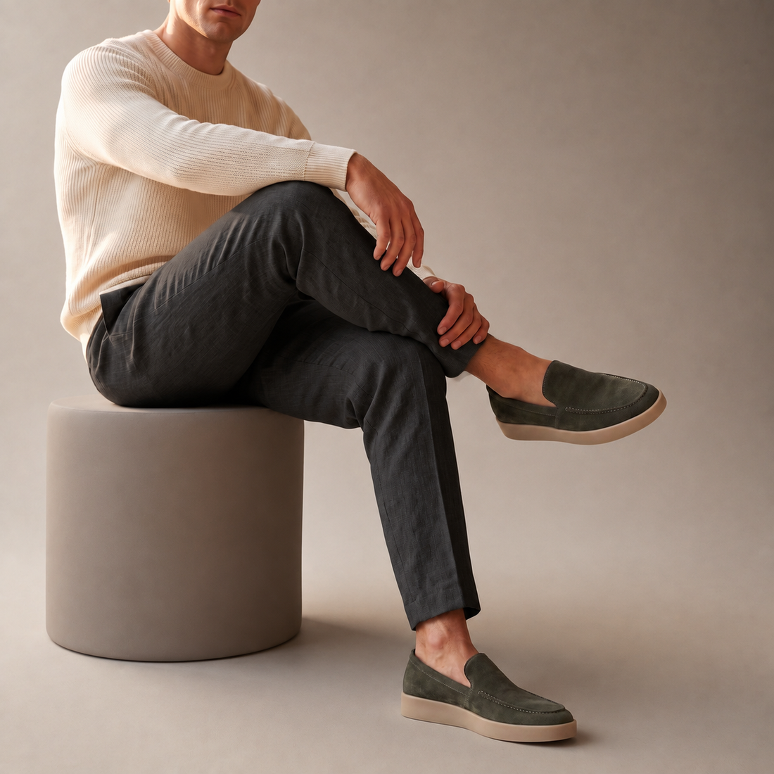 Men's Suede Slip-On Loafers