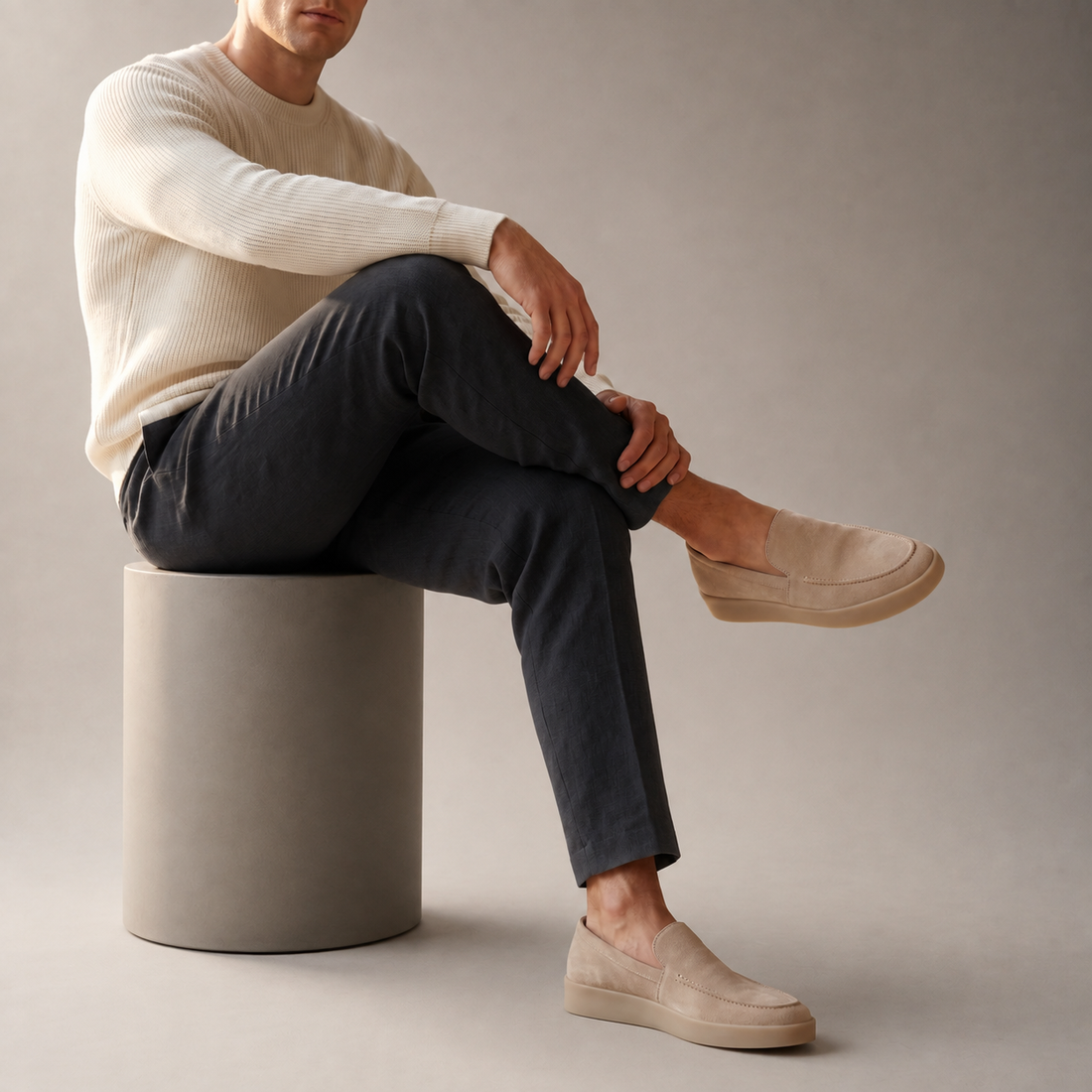 Men's Suede Slip-On Loafers