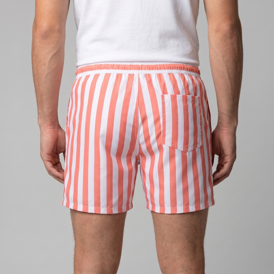 Men's Quick Dry Striped Swim Shorts