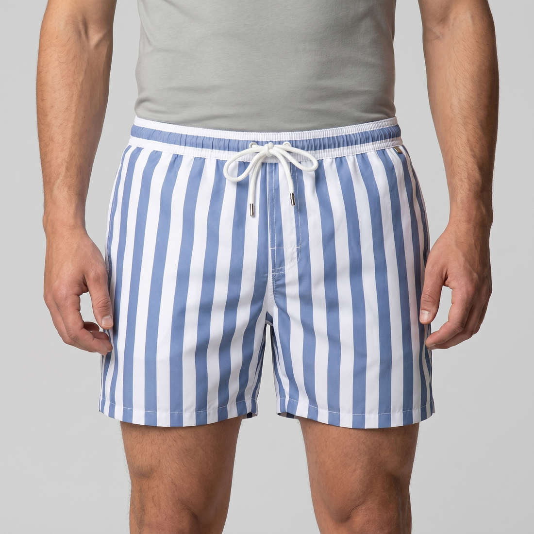 Men's Quick Dry Striped Swim Shorts