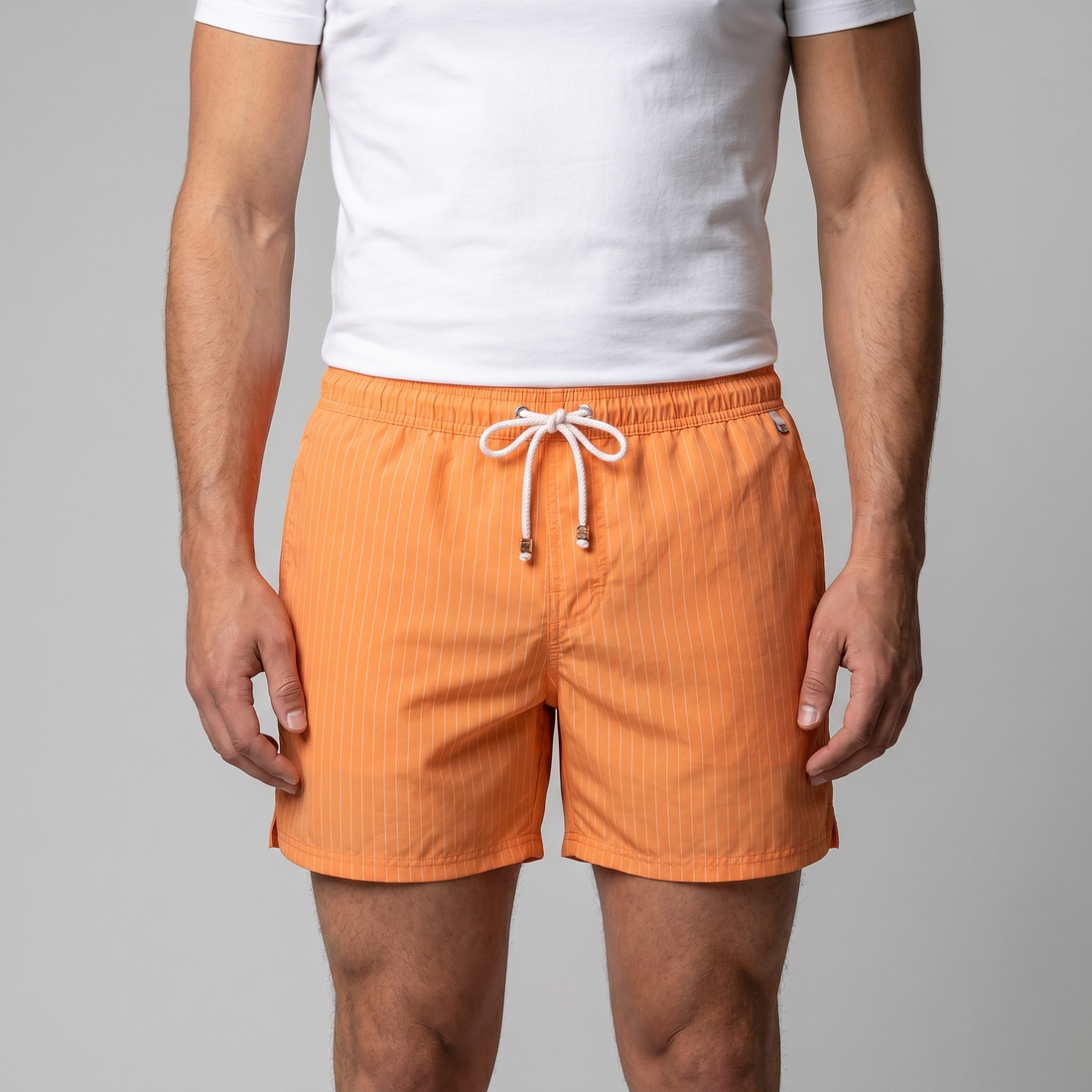 Men's Quick Dry Striped Swim Shorts