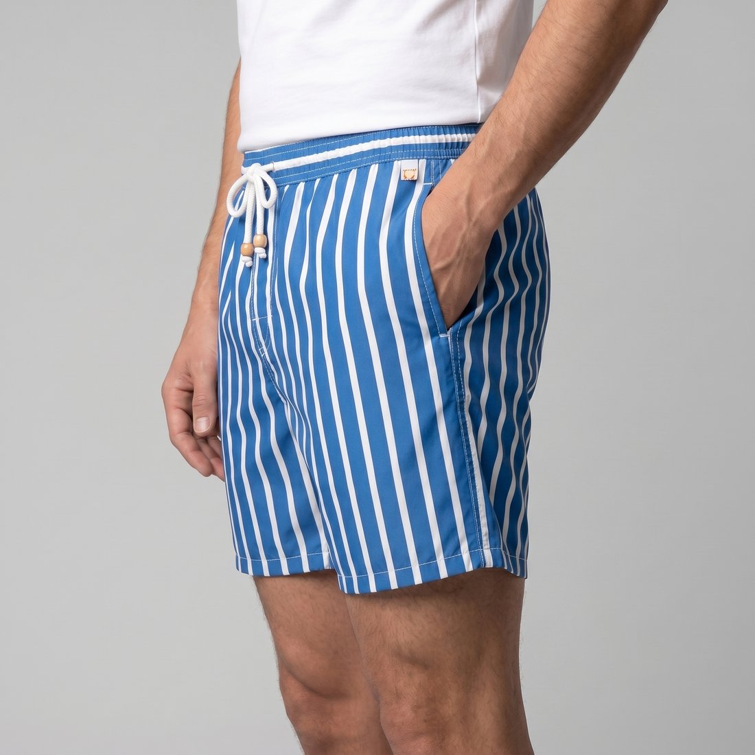 Men's Quick Dry Striped Swim Shorts