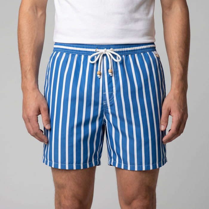 Men's Quick Dry Striped Swim Shorts