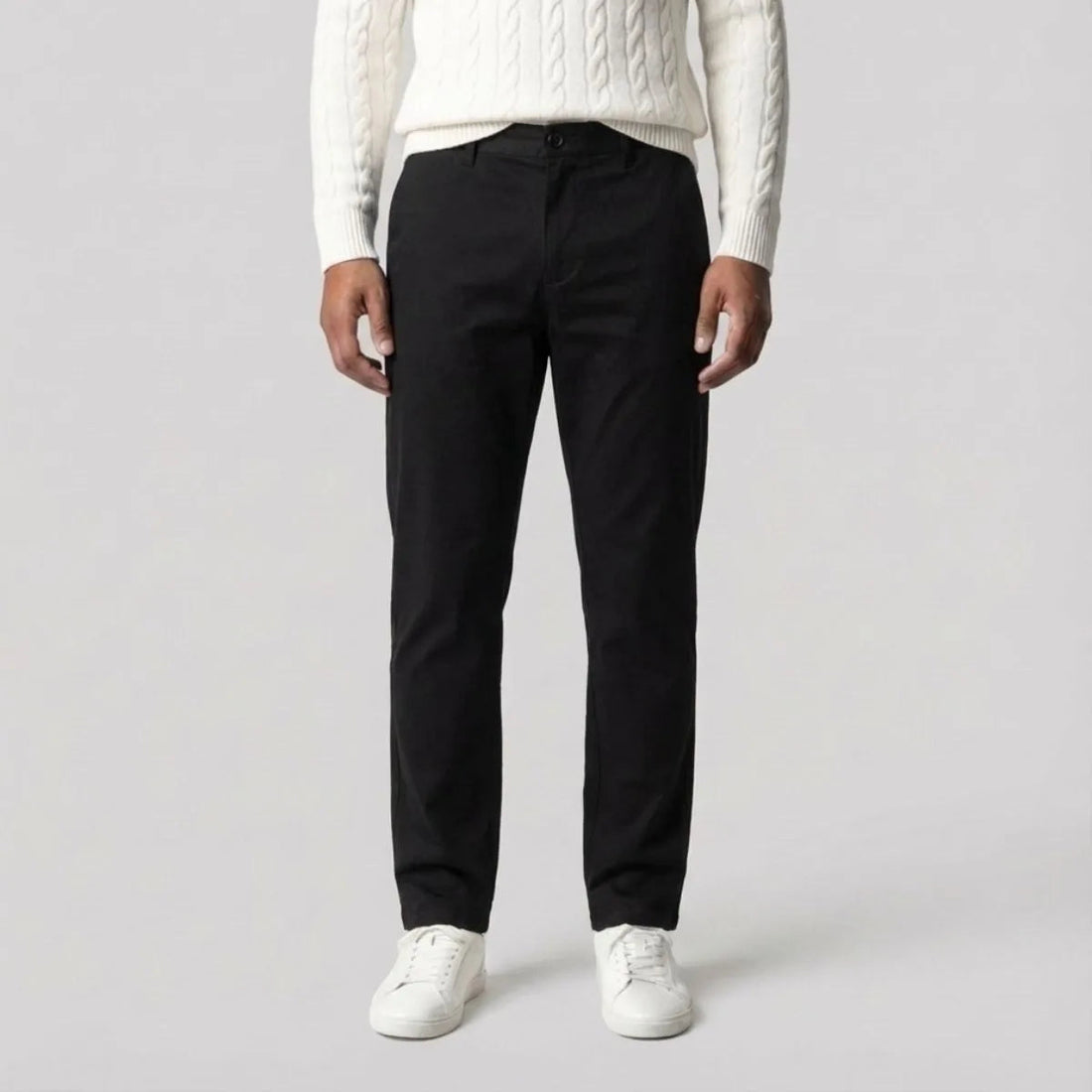 Men's Regular Fit Chino Pants with Straight Legs