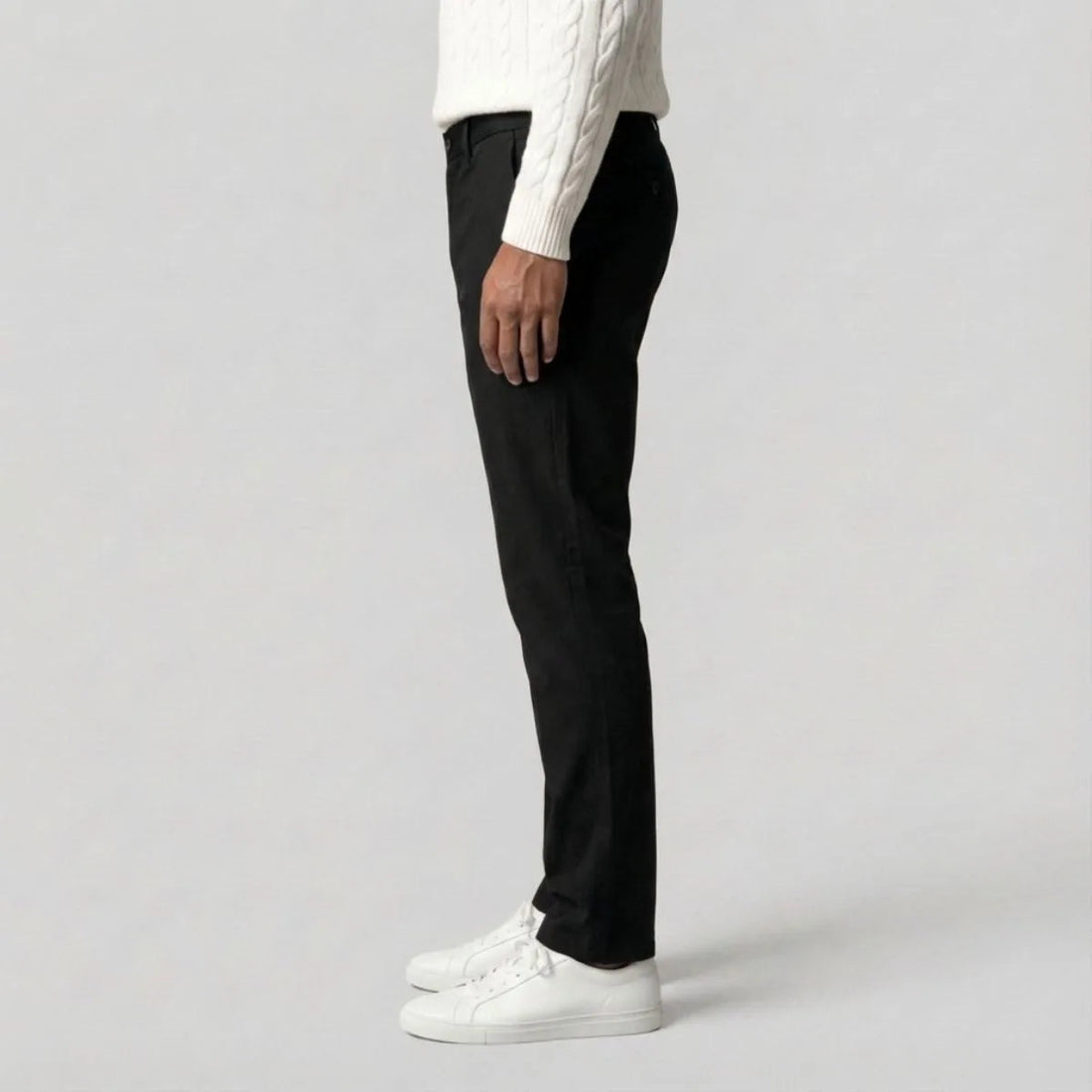Men's Regular Fit Chino Pants with Straight Legs