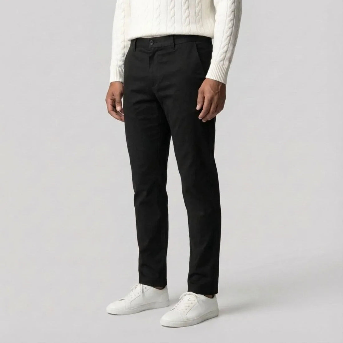 Men's Regular Fit Chino Pants with Straight Legs