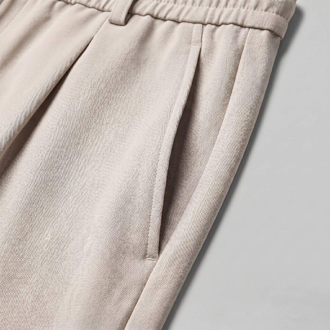 Men's Relaxed Drawstring Tapered Trousers