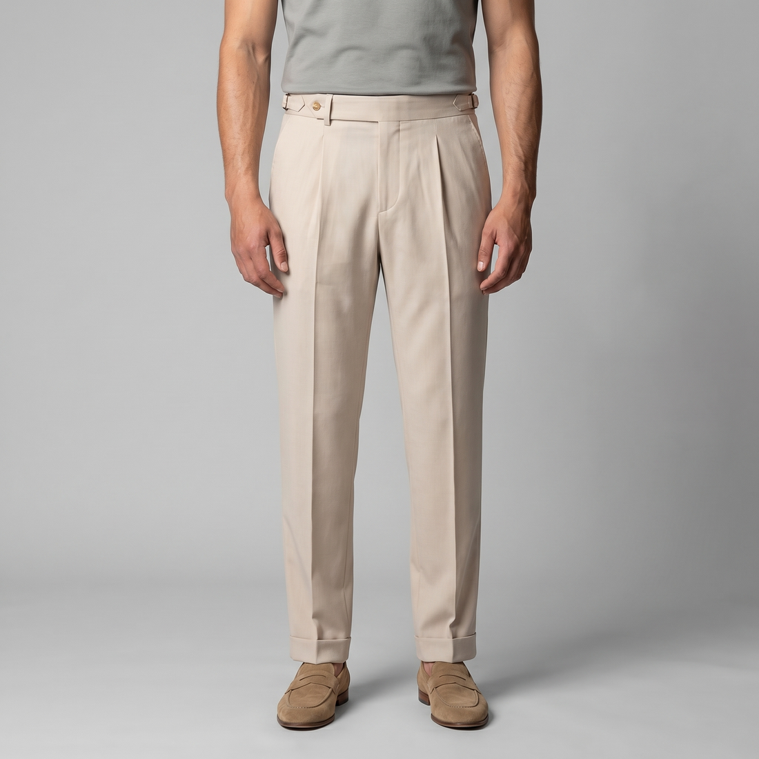 Men's Retro Straight Leg Trousers