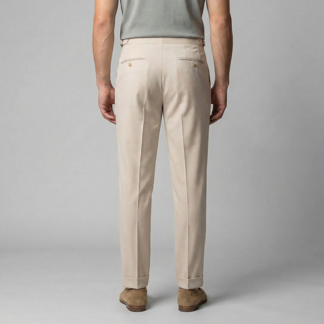 Men's Retro Straight Leg Trousers