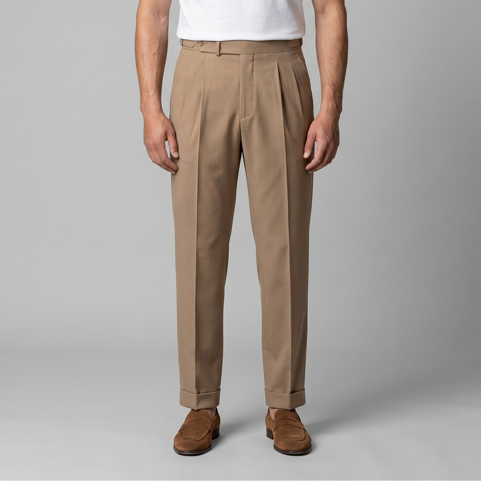 Men's Retro Straight Leg Trousers