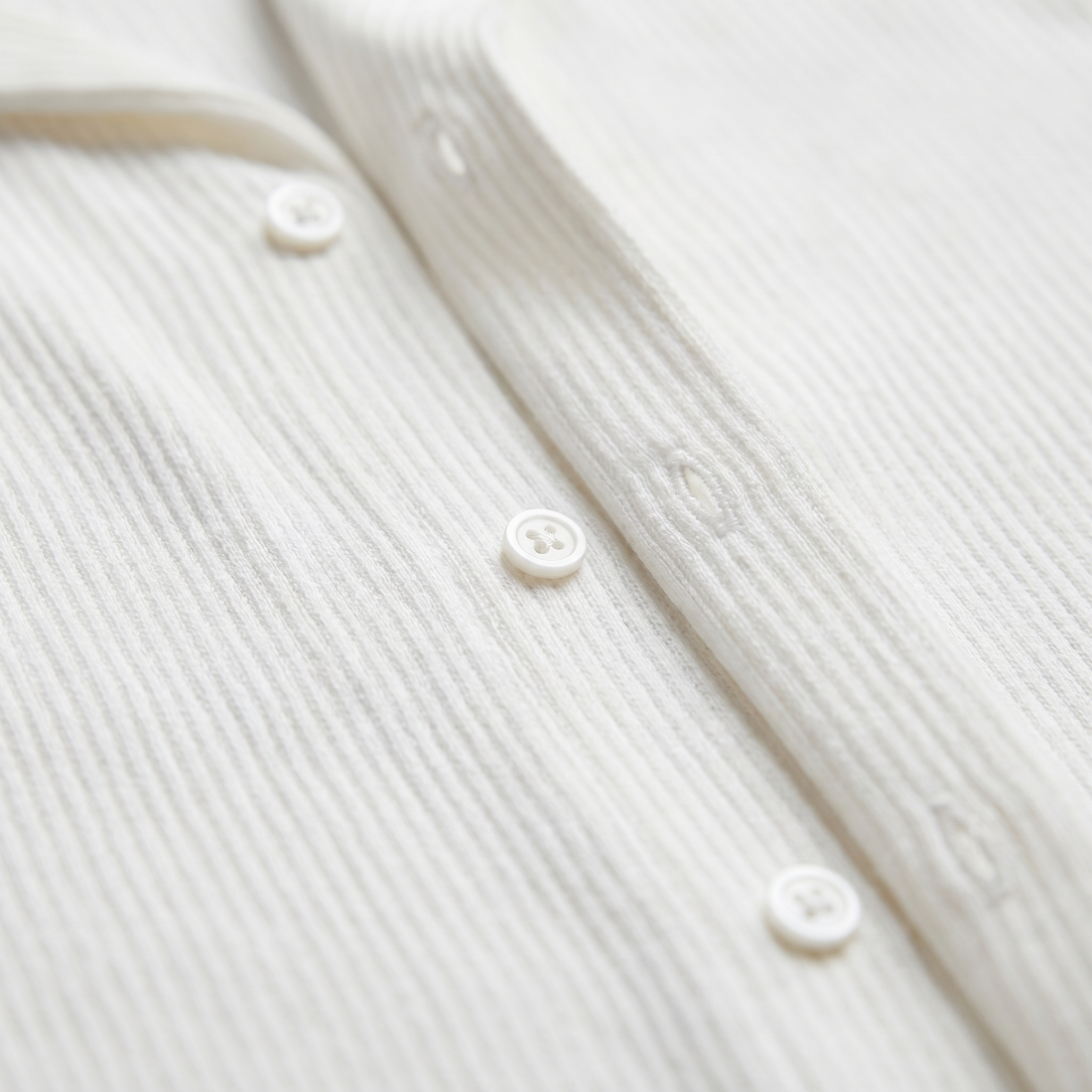 Men's Ribbed Cuban Collar Shirt