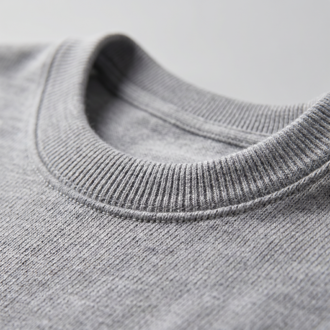 Men's Ribbed Knit Crew Neck T-Shirt