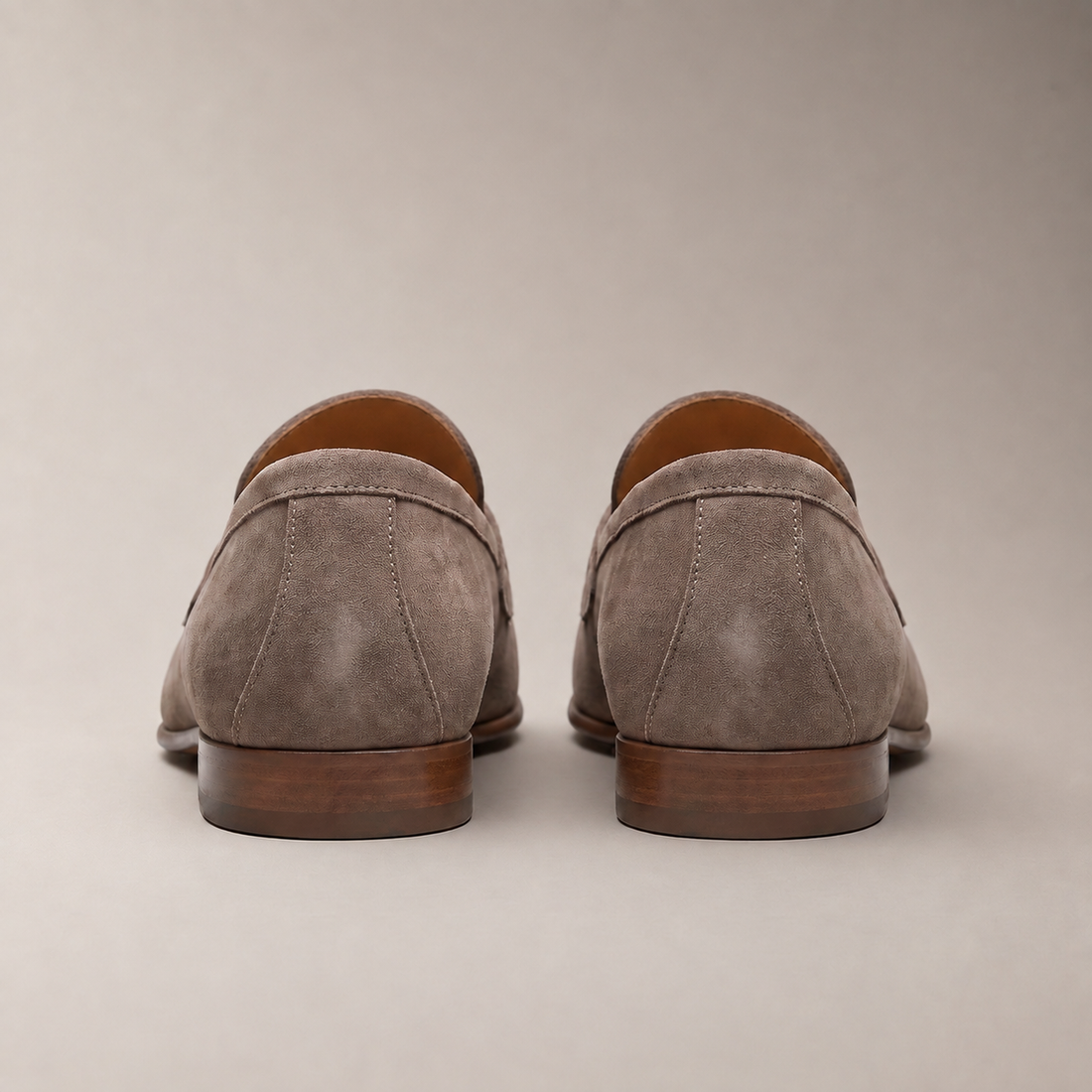 Men's Sheepskin Suede Penny Loafers