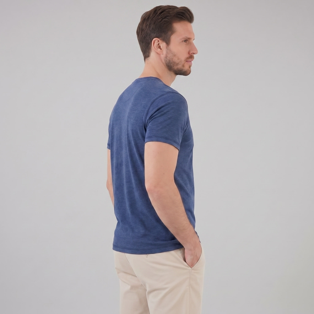 Men's Short Sleeve Henley Shirt