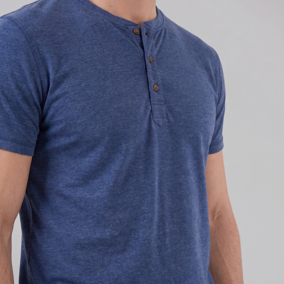 Men's Short Sleeve Henley Shirt
