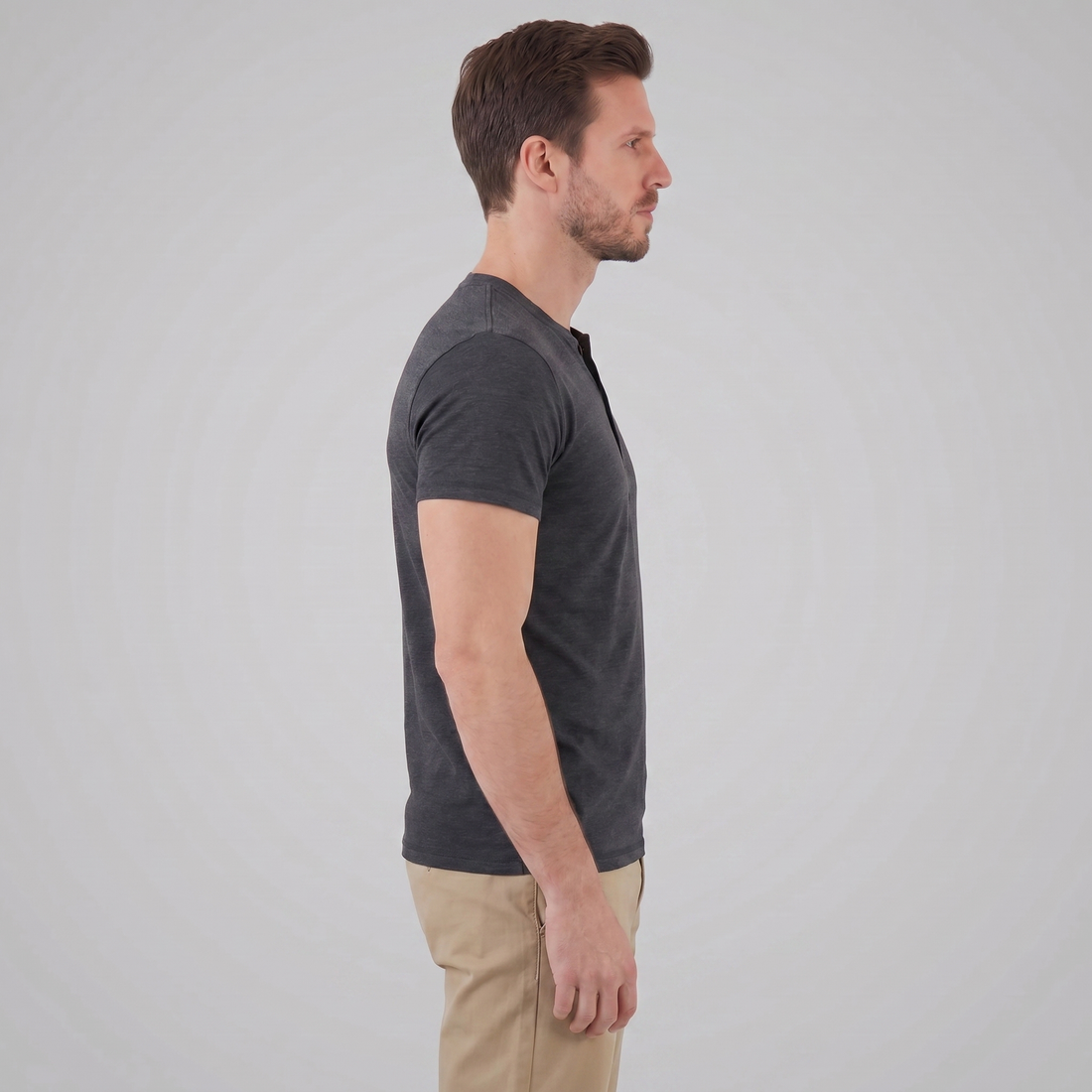 Men's Short Sleeve Henley Shirt