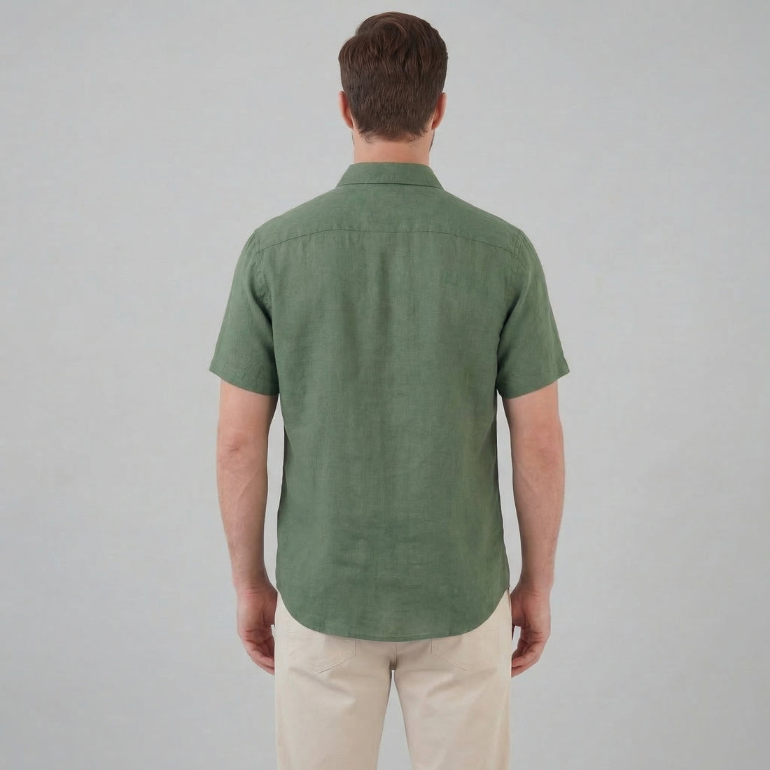 Men's Short Sleeve Linen Shirt