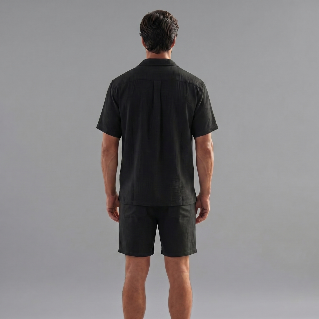 Men's Short Sleeve Linen Summer Set