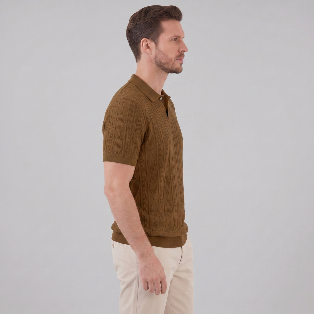 Men's Short Sleeve Polo Shirt - Casual Classic Design