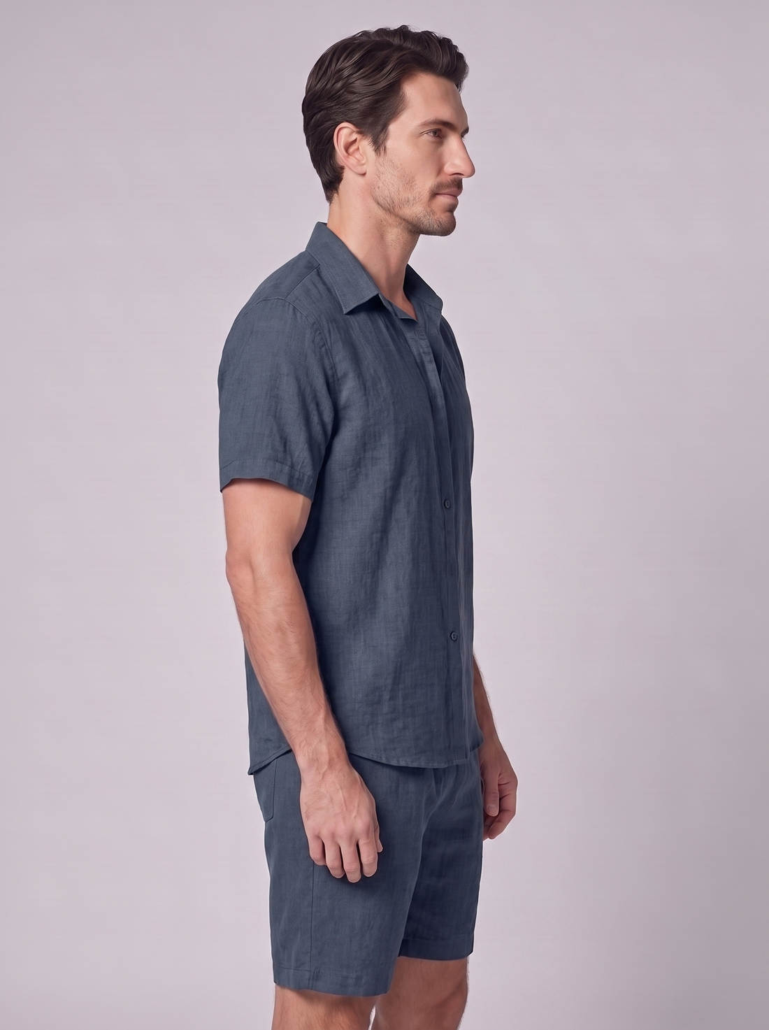 Men's Short Sleeve Shirt and Shorts Co-Ord Set