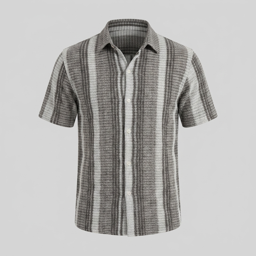 Men's Short-Sleeve Striped Shirt