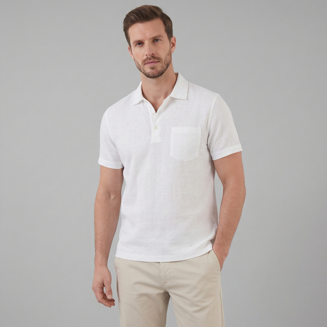 Men's Short Sleeve Summer Polo Shirt