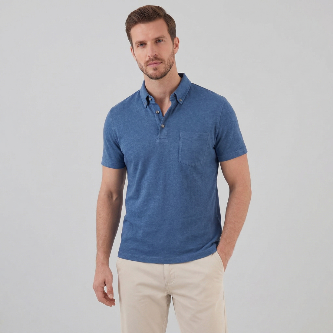 Men's Short Sleeve Summer Polo Shirt