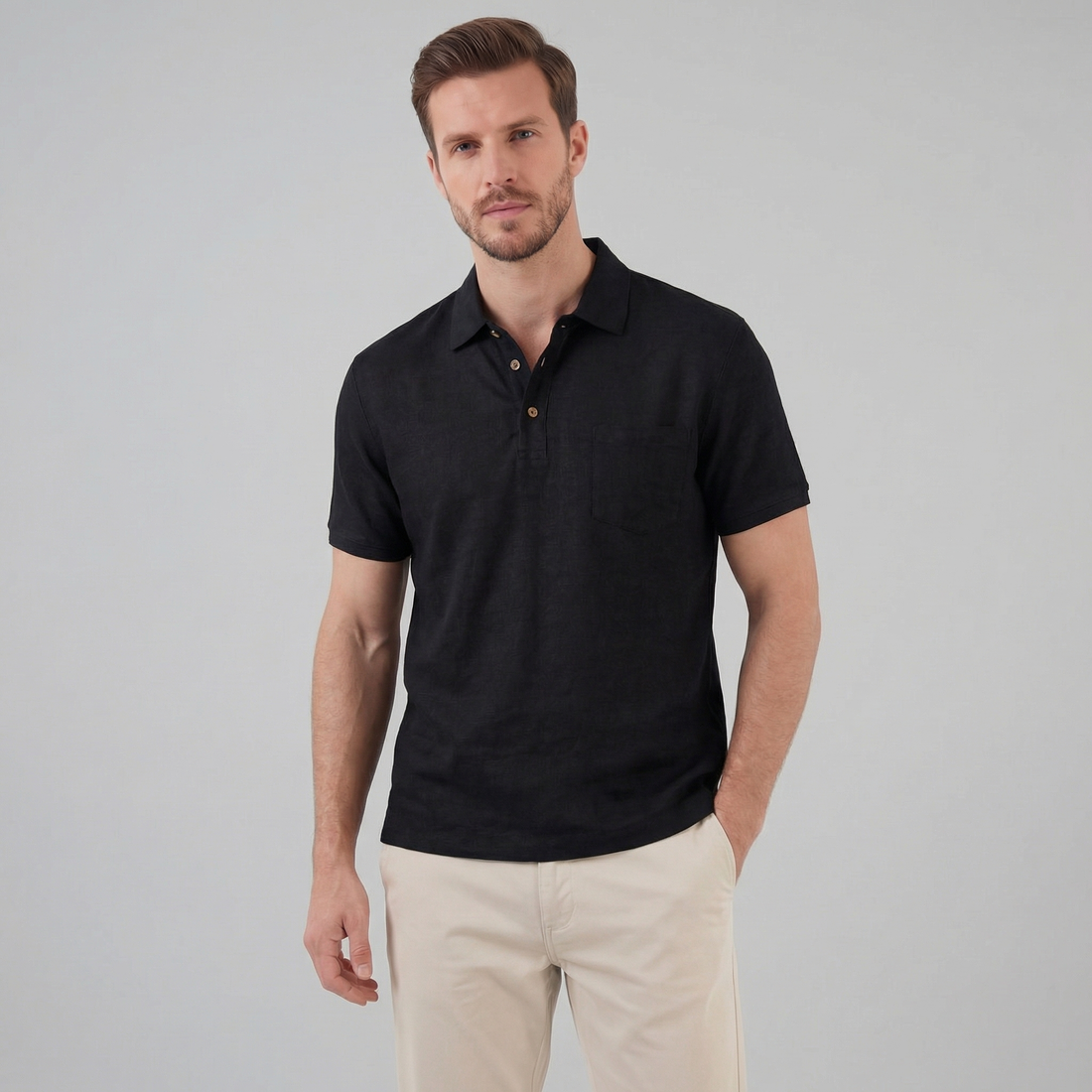 Men's Short Sleeve Summer Polo Shirt