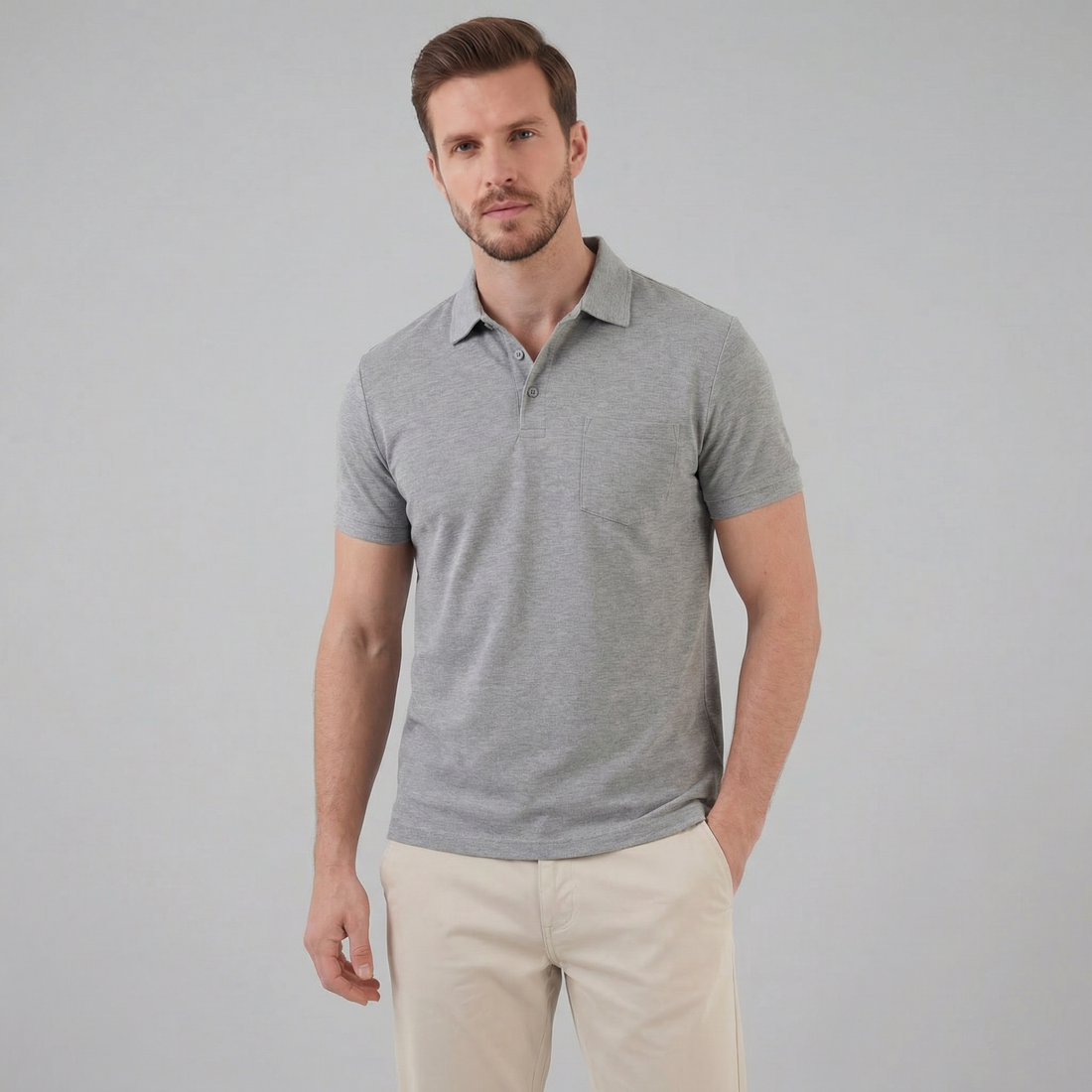 Men's Short Sleeve Summer Polo Shirt