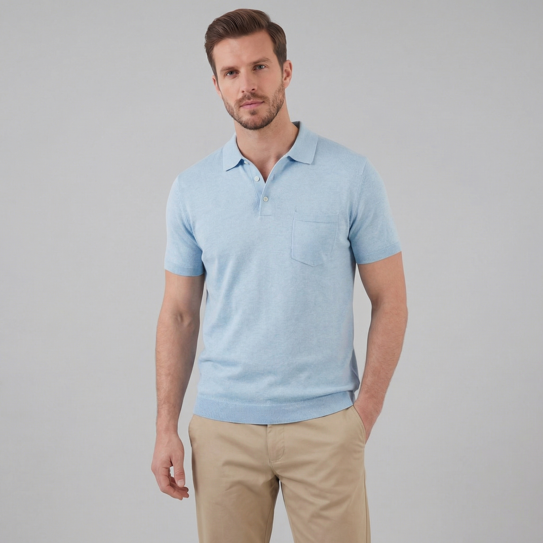 Men's Short Sleeve Summer Polo Shirt
